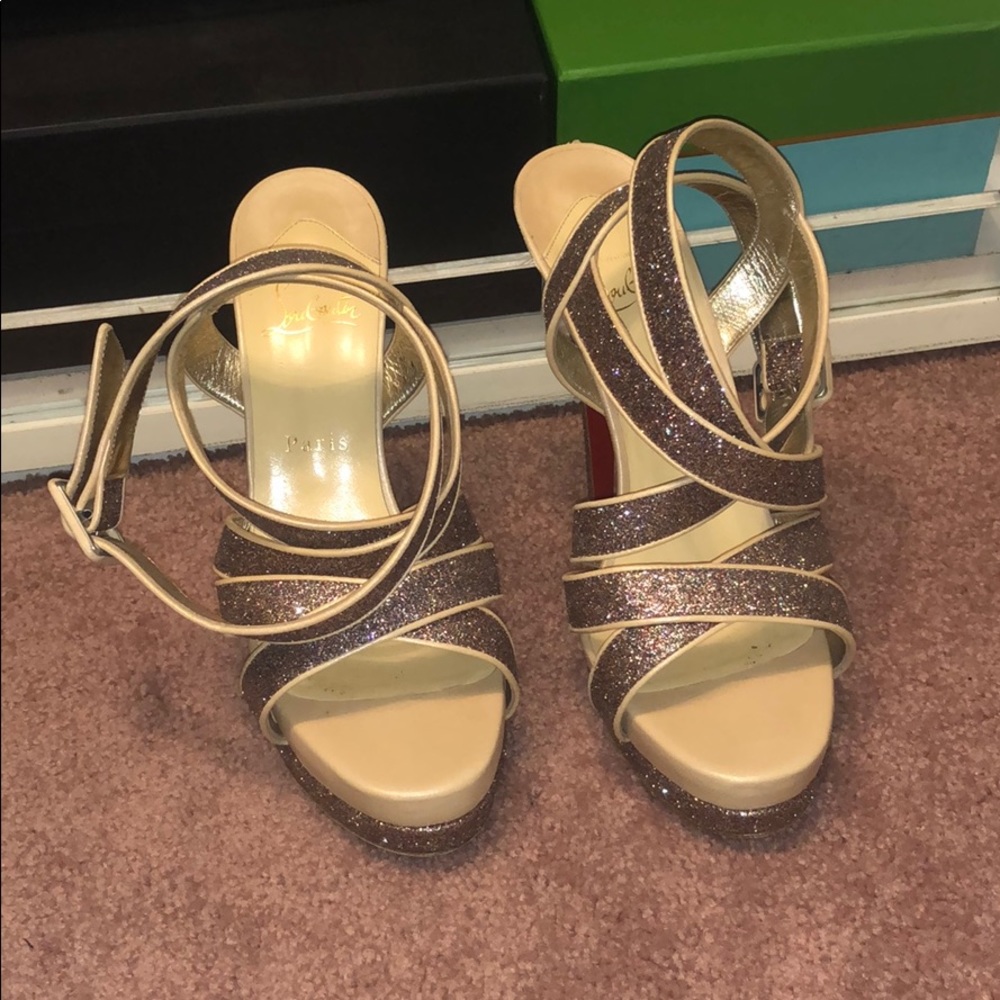 Stratatata 140 Glitter Mini Louboutin shoe